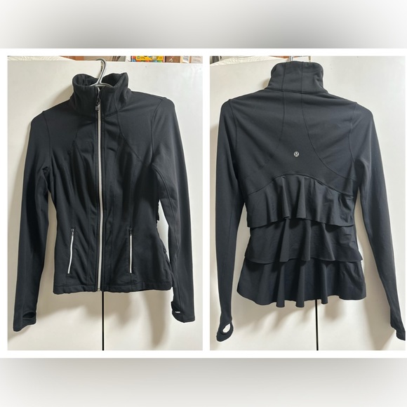 Lululemon Black Ruffle Back Define Jacket - Picture 1 of 2